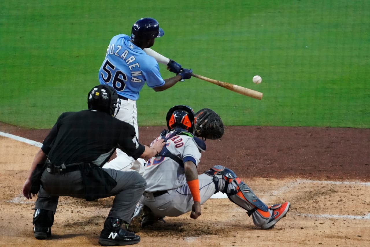 En dos entradas seguidas, los Rays consiguen la voltereta sobre los Astros y aseguran la victoria en el juego 1.