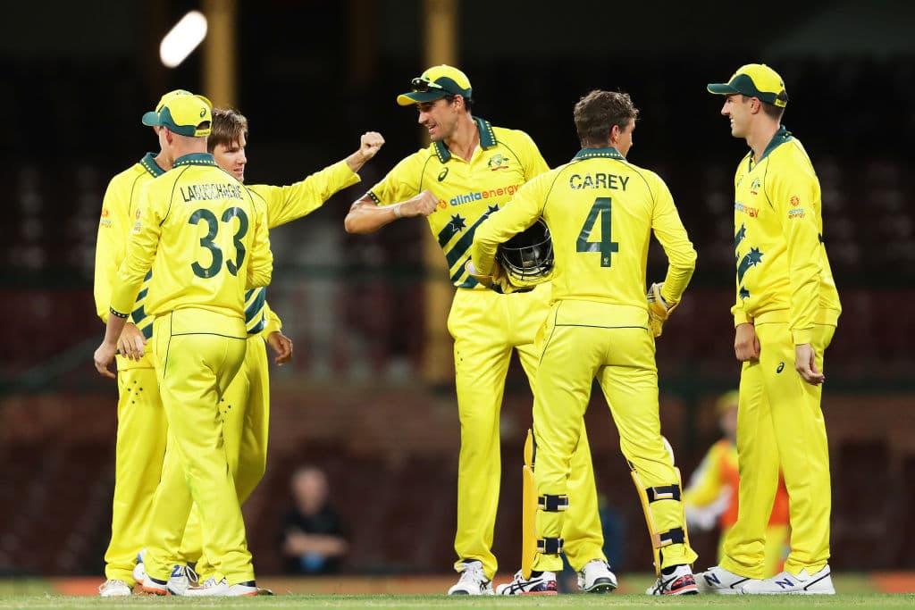 Series internacionales de Criquet, Australia contra Nueva Zelanda.