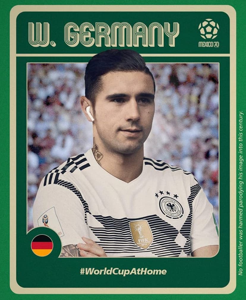 <b>Gerd Müller, 'El Bombardero de la nación'</b>
<br>Los air pods también son moda actual, ya sin cables que estorben, así llegaría Müller de cara a los partidos.