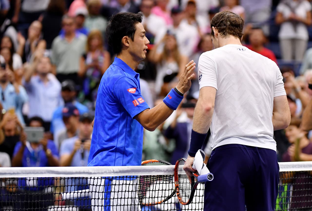 Kei Nishikori sorprende a Andy Murray y lo elimina del US Open