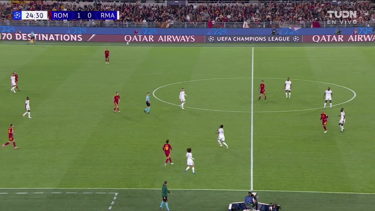 ¡GOL!  anota para Real Madrid. Kylian Mbappé