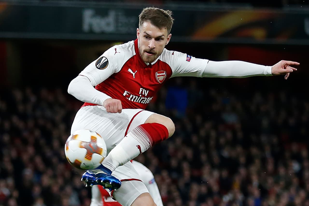 Un golazo de Aaron Ramsey fue la postal perfecta de la goleada 4-1 de Arsenal contra CSKA Moscú en juego de ida de los cuartos de final de Europa League.