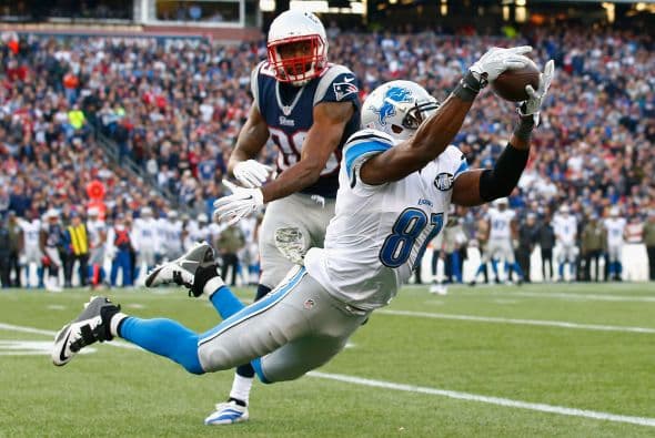 La defensiva de los Patriots mantuvo a raya a 'Megatrón' quien sólo tuvo cuatro atrapadas para 58 yardas.