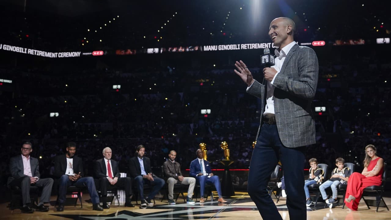 Los Spurs retiran el número de Manú Ginóbili, el latino más grande de la NBA