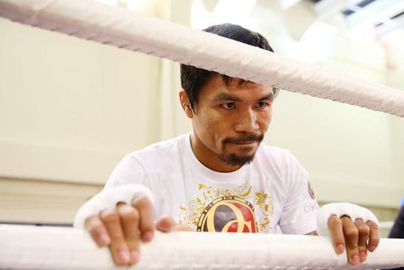 Manny Pacquiao entrena