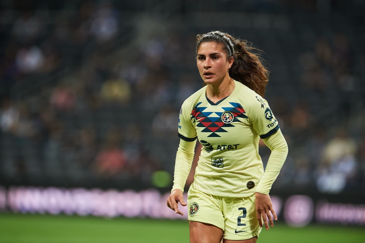 during the game Monterrey vs America, corresponding to Semifinals second leg match of the 2019 Torneo Apertura 2019 of the Liga BBVA MX Femenil, at BBVA Bancomer Stadium, on November 25, 2019. <br><br> durante el partido Monterrey vs America, correspondiente a Semifinal Partido de Vuelta del Torneo Apertura 2019 de la Liga BBVA MX Femenil, en el Estadio BBVA Bancomer, el 25 de Noviembre de 2019.