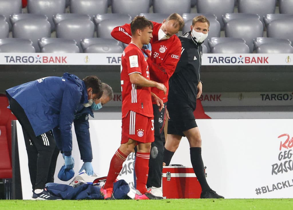 Brutal acción sobre Joshua Kimmich del Bayern Múnich en la Pokal