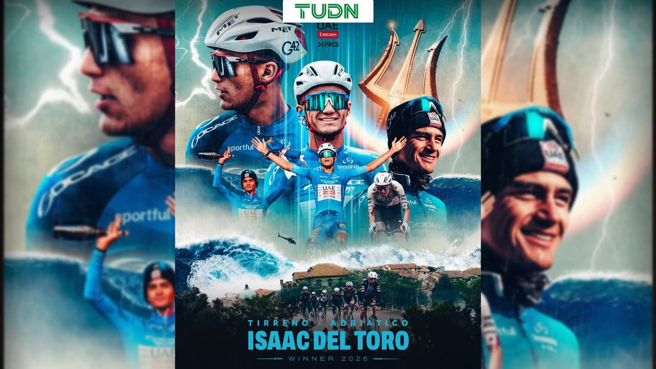 Isaac del Toro gana la Tirreno-Adriático 2026; domina tres categorías