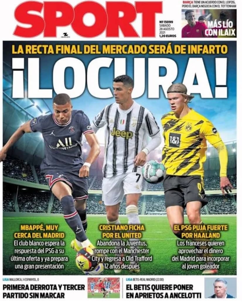 CR7 sorprende al mundo del futbol y decide volver al club que prácticamente lo vio nacer. El Manchester United revas´o por la derecha al Manchester City y se quedaron con el histórico goleador en su equipo.