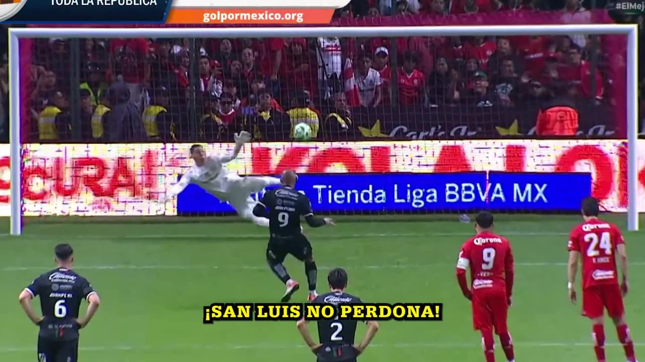¡GOOOOOL! San Luis no perdona desde el punto penal