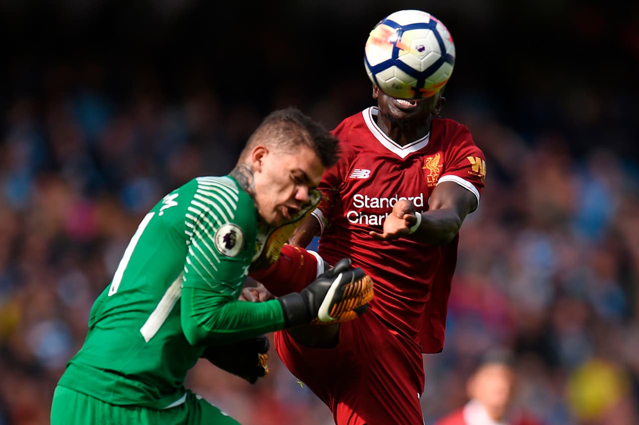 Ederson regresa a los entrenamientos con el City tras su choque con Mané