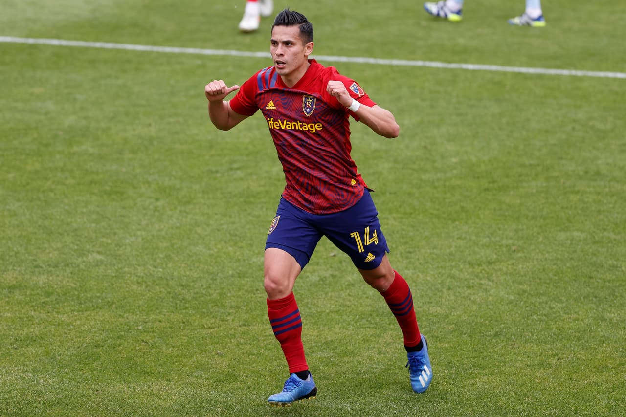 Rubio Rubin fue uno de los nombres importantes del RSL con sus dos goles en la tarde del sábado.
<br>