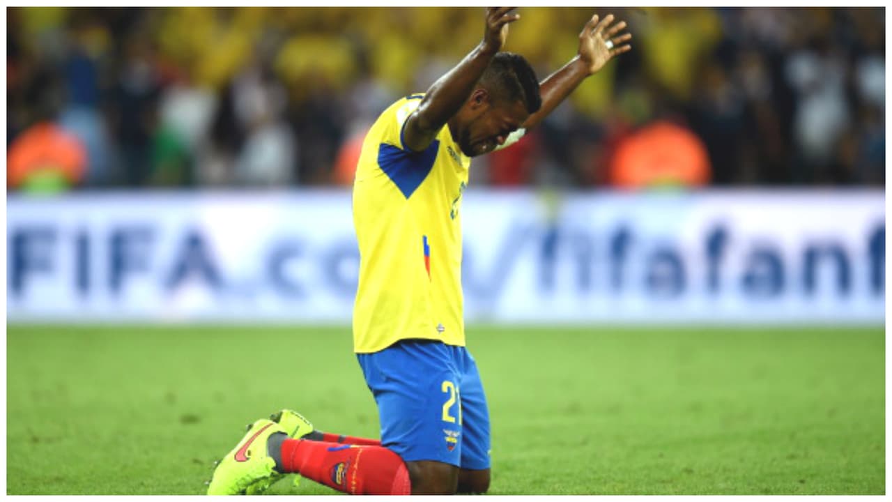 Imagen de Achilier en el mundial de Brasil 2014 con "La Tri".