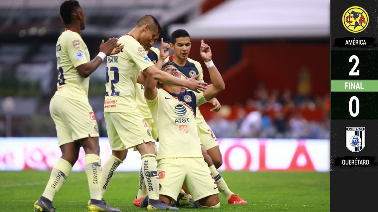¡Y sin refuerzos! América retomó el vuelo y hundió al Querétaro