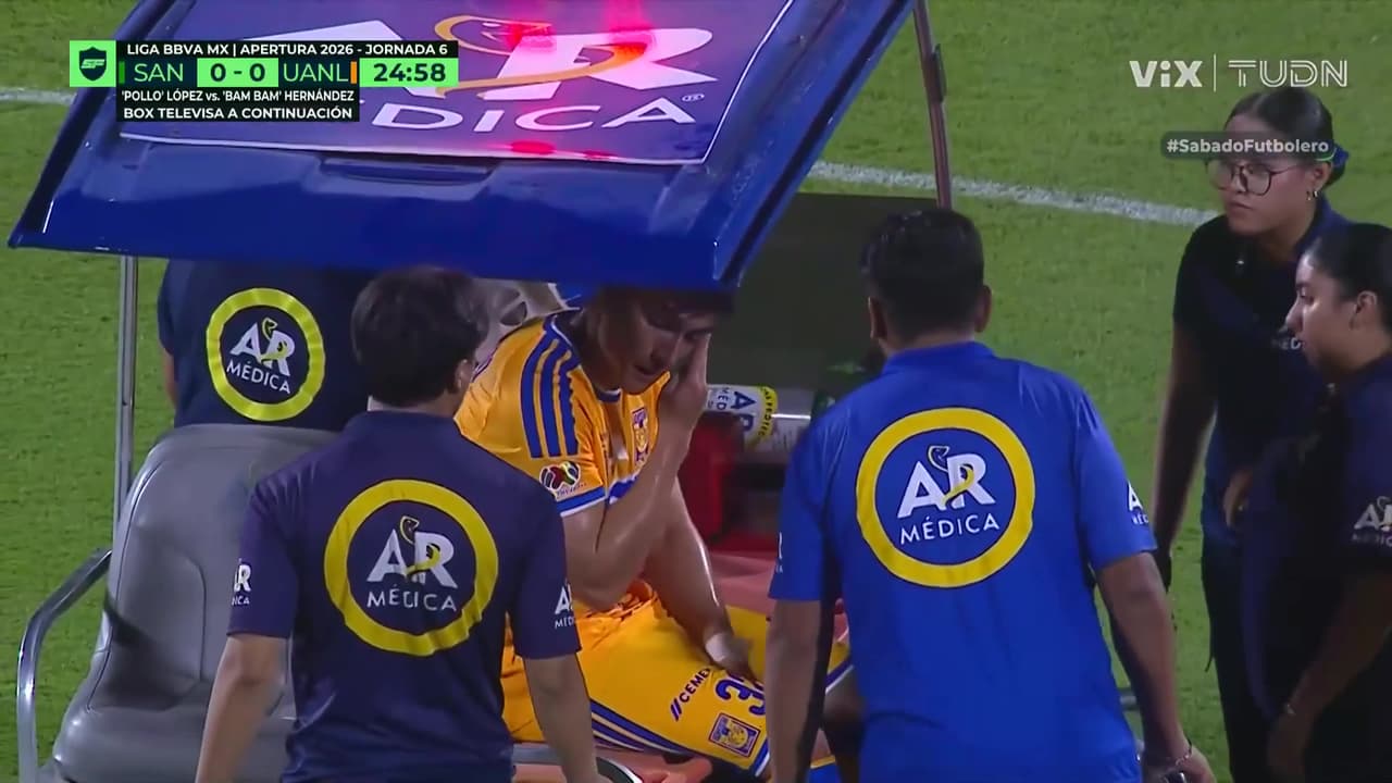 ¡Se encienden las alarmas! Loroña sale lesionado en el carrito de las desgracias