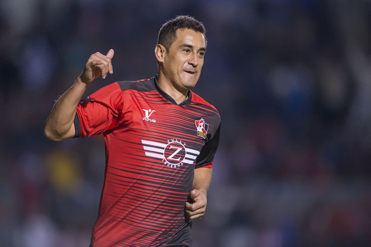 Miguel Zepeda fue el autor de uno de los tres goles de Atlas durante el partido benéfico.