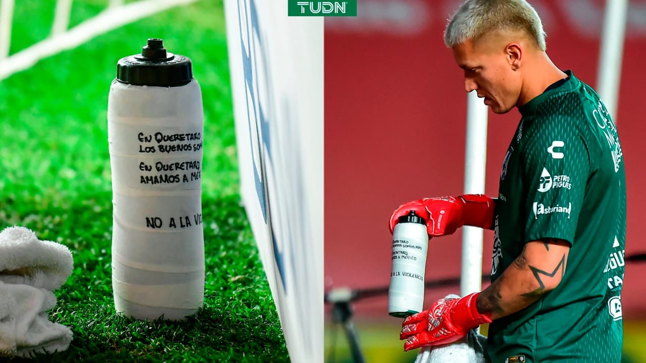 Washington Aguerre y el motivo del mensaje en un termo contra la violencia