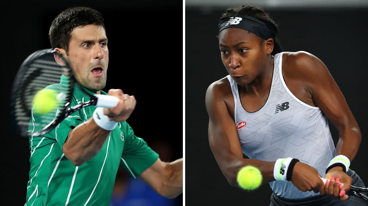 Novak Djokovic cumple en el Australian Open y avanza a la segunda ronda, Coco Gauff sigue sorprendiendo y elimina a Venus Williams en la primera ronda.