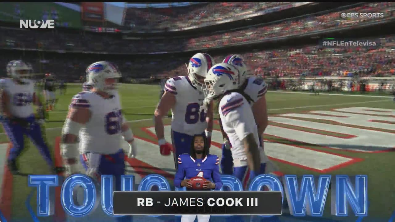 ¡Los Bills responden! Anotación del corredor James Cook