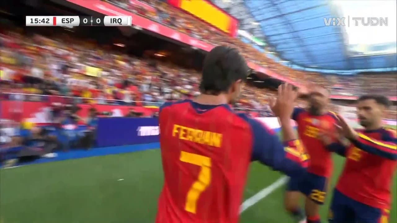 ¡Gol de España! Ferrán pone el primero ante Irak en amistoso