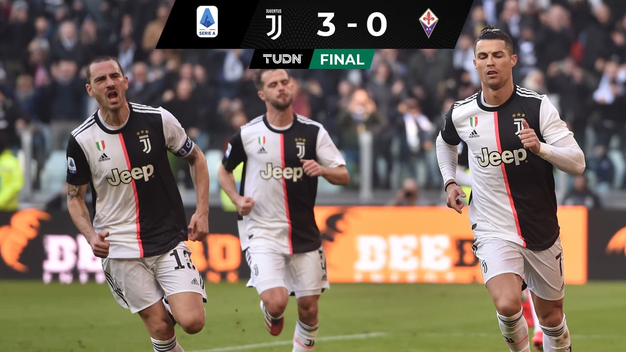 Juventus goleó a la Fiorentina en la Jornada 22.