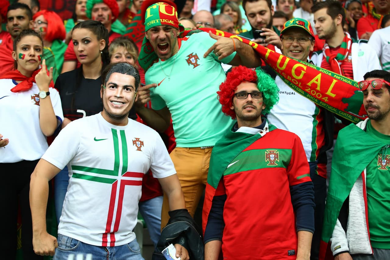 'CR7' en las tribunas.