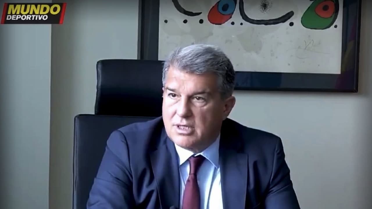 Laporta a Haaland: "Quien venga al Barça debe adaptarse al salario"