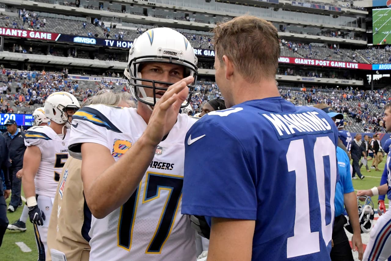 Por otra parte, Philip Rivers le ganó el duelo personal a Eli Manning al llevarse la victoria del MetLife.