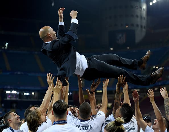 Zidane celebra su primer gran éxito como entrenador
