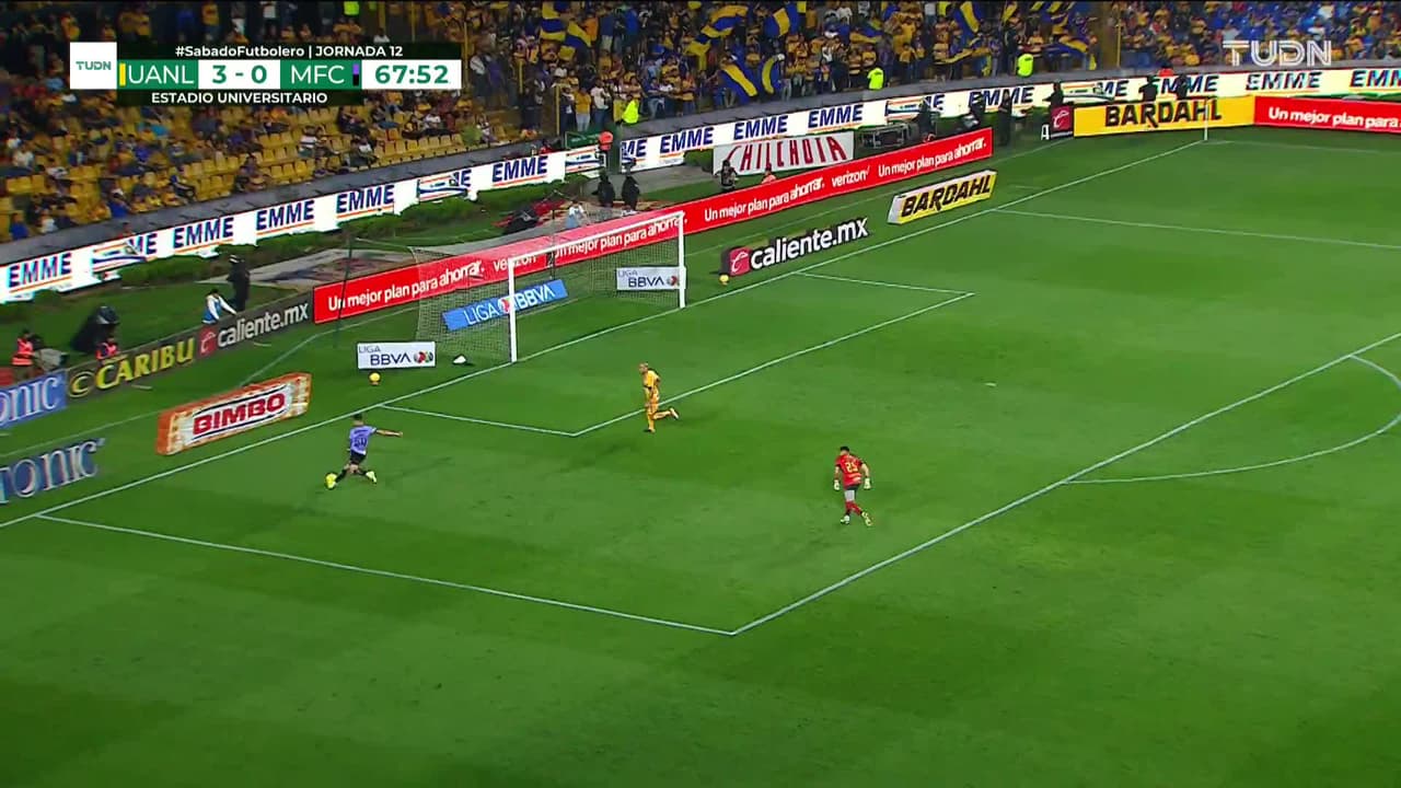 ¡GOOOL! Luis Amarilla anota para Mazatlán FC.