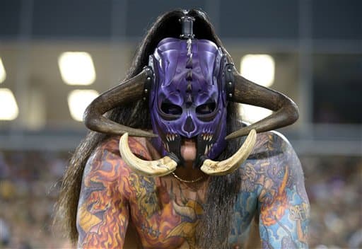 Lo más divertido de la jornada,como siempre, ¡los disfraces de los fans!