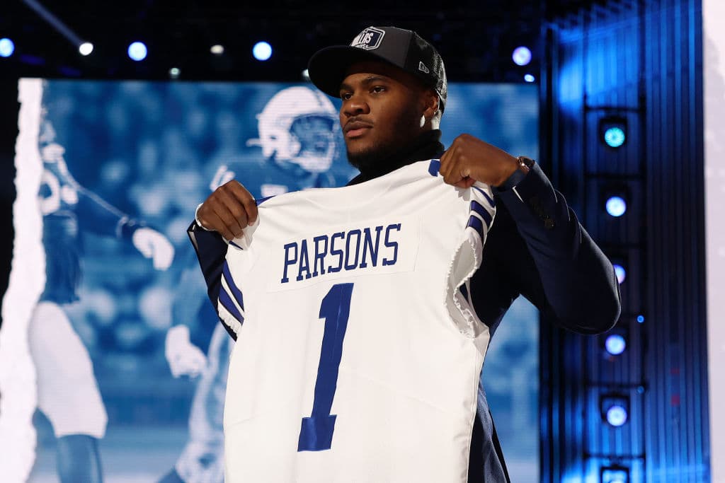 Pick 12 – Dallas Cowboys – LB Micah Parsons.
<br>