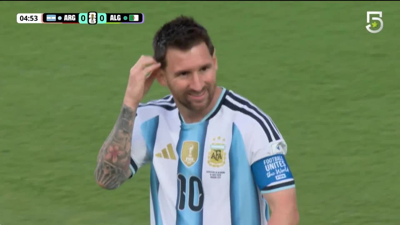 ¡Gol anulado de Messi! El argentino marcó pero estaba adelantado