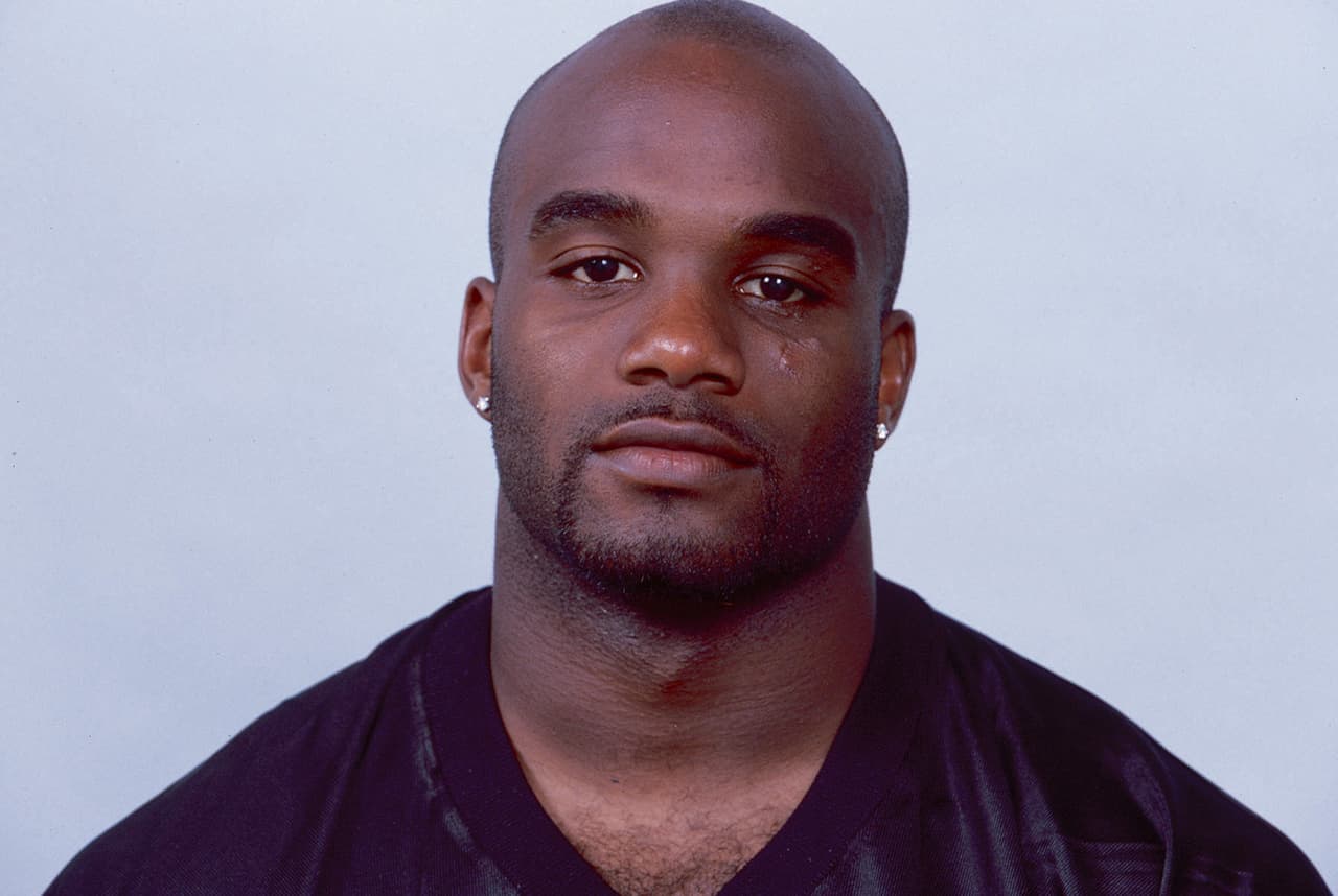 Oakland Raiders Rashaan Salaam poses for 1999 team headshot. (AP Photo/NFL Photos)