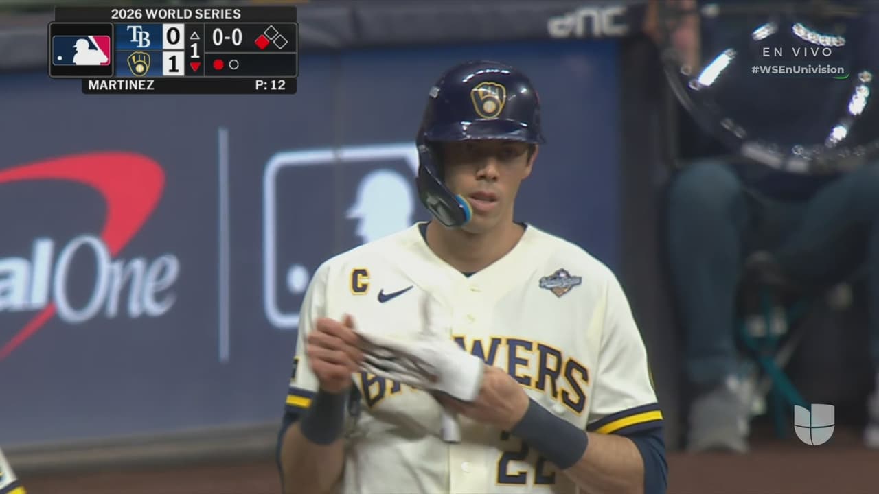 Milwaukee registra la primera carrera en la World Series
