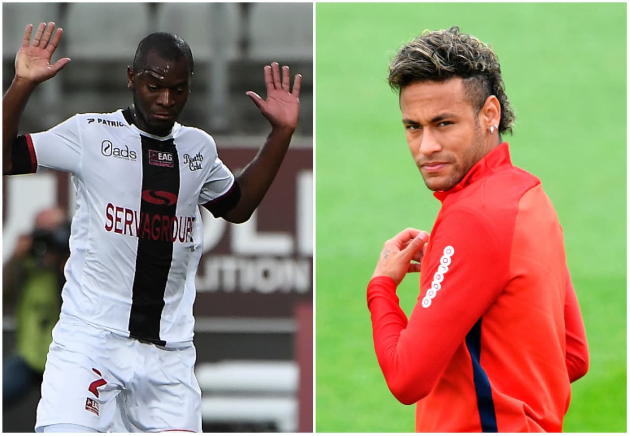 Piden a defensor del Guingamp que lesione a Neymar en su debut