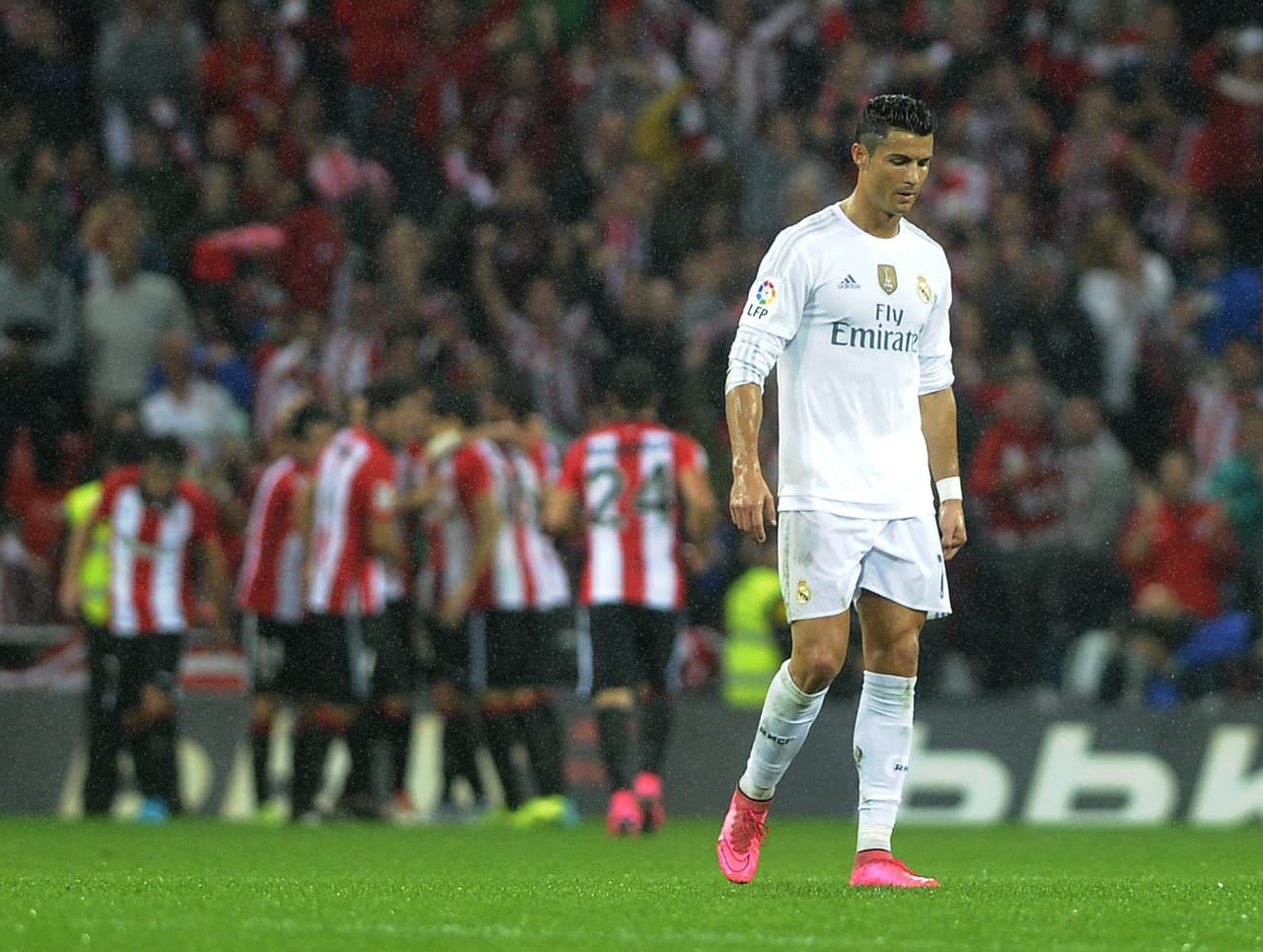 Merino empató el marcador en el segundo tiempo y parecía que el Madrid otra vez iba a dejar ir puntos en casa del Athletic Club.