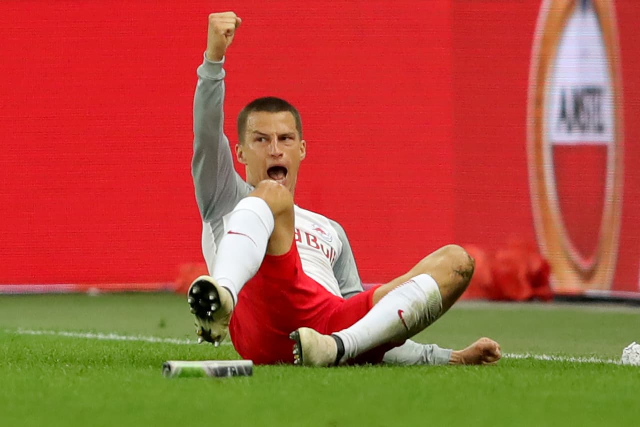 Munas Dabbur puso el empate 1-1 para Salzburgo y el equipo austríaco empezó a resurgir.