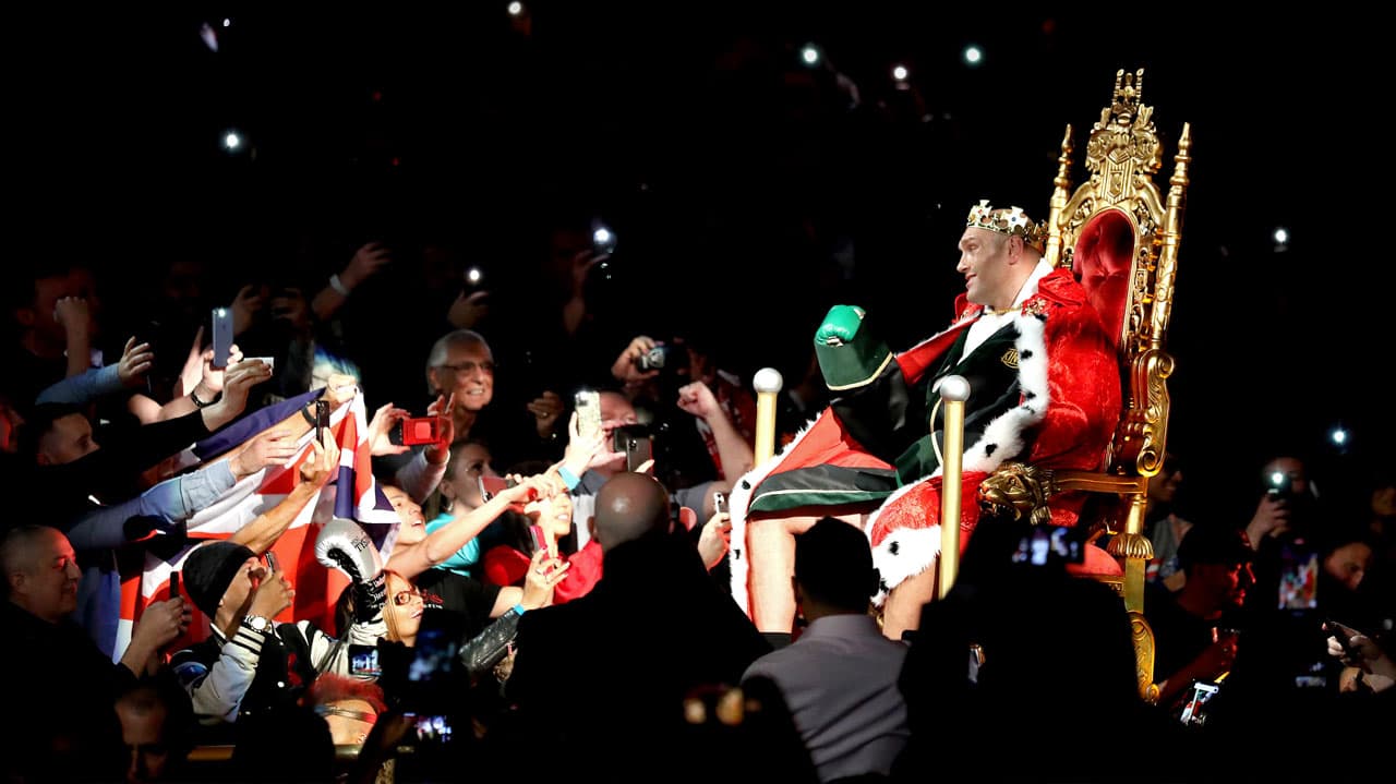 Tyson Fury fue recibido como héroe en Inglaterra