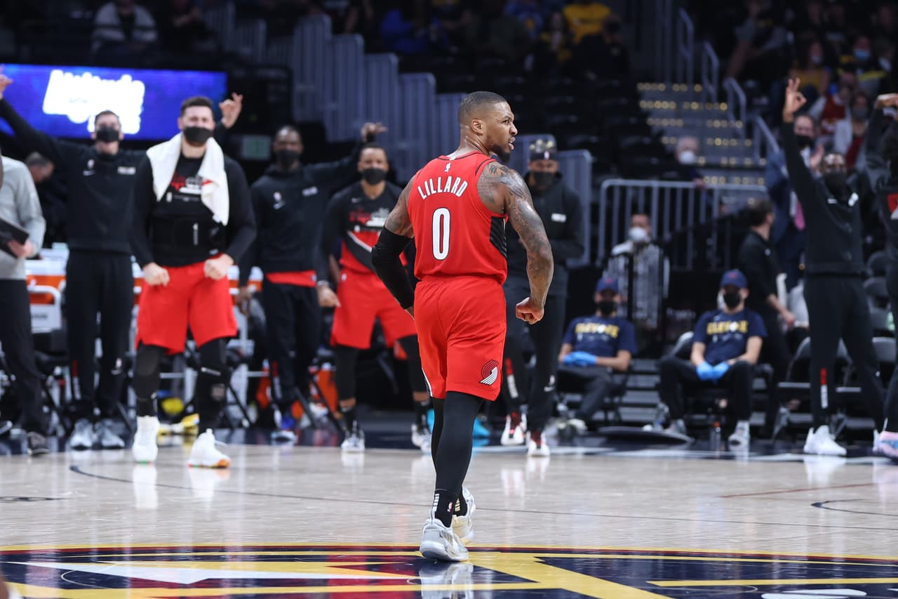 Blazers golpea a Nuggets con actuacion sublime de Damian Lillard