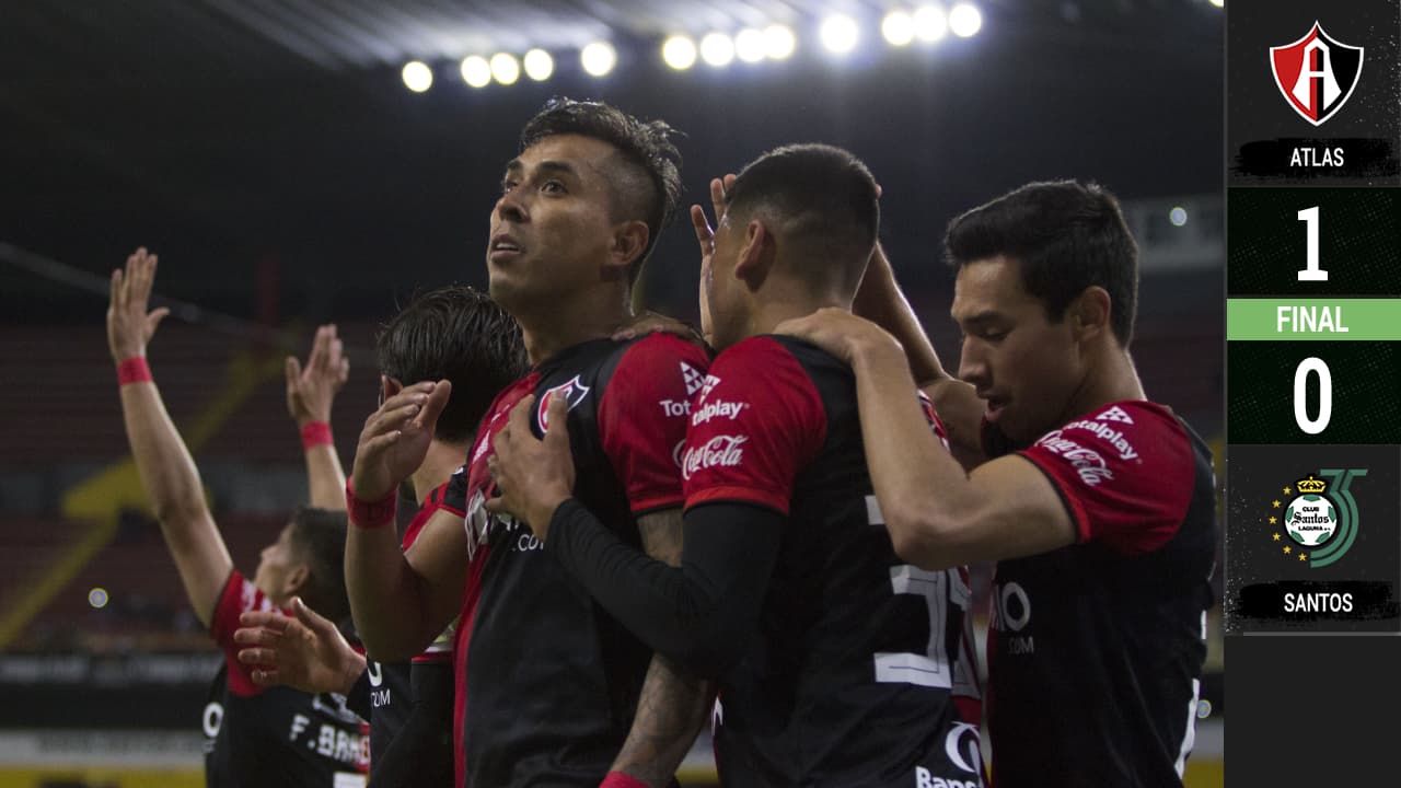¡Vuelve a la vida! Atlas derrotó a Santos y cortó racha de seis descalabros