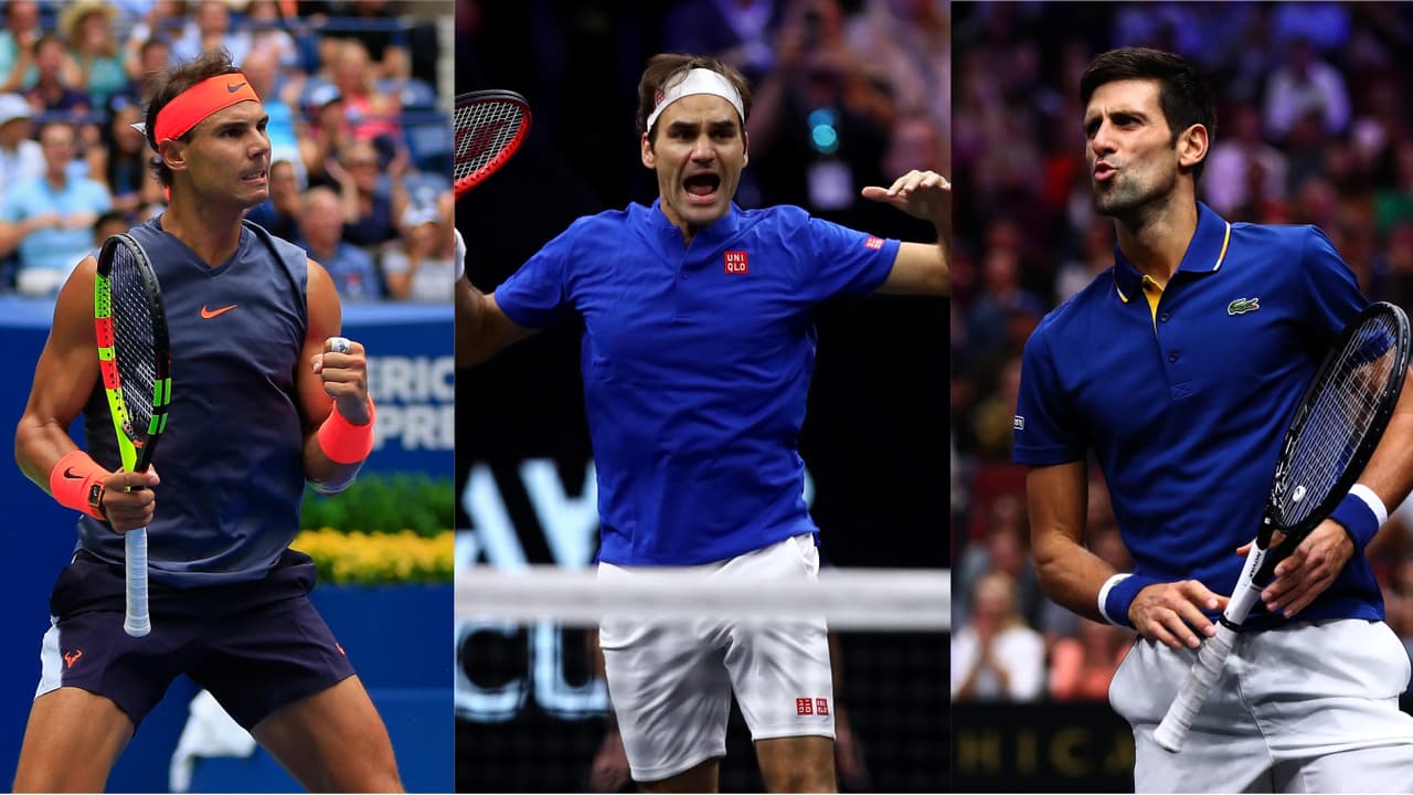 Tres de los mejores tenistas de todos los tiempos.