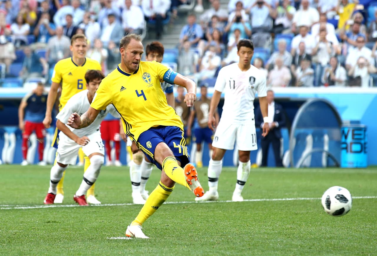 Andreas Granqvist marcó el gol al minuto 20 del primer tiempo para darle la ventaja a Suecia.