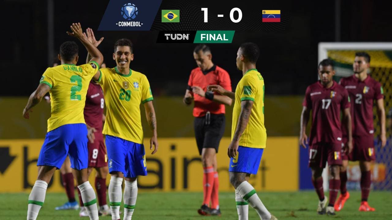 ¡Apenitas! Firmino rescata el invicto de Brasil ante Venezuela