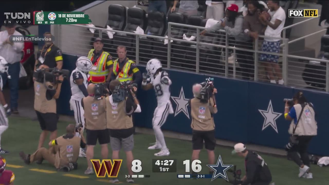 Cowboys retoma la ventaja con bombazo de Prescott a Lamb