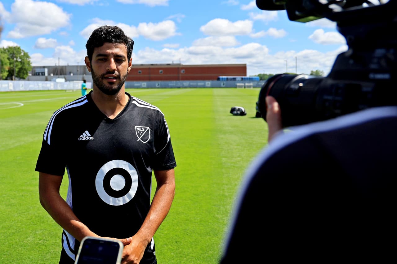 Carlos Vela disfruta del presente de Los Angeles Football Club, líder en la carrera por el Supporters' Shield.
<br>