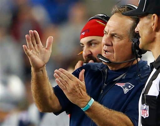 El estratega de los Patriots, Bill Belichik.