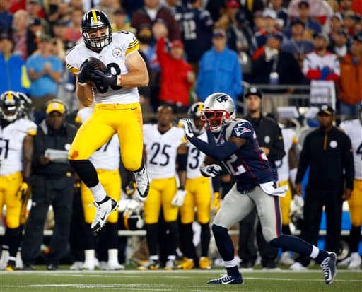 Heath Miller en acción.