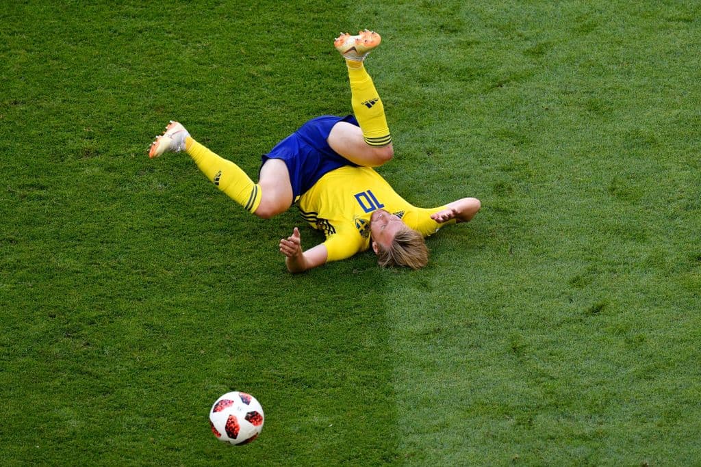 Emil Forsberg fue el jugador diferente en Suecia en buena parte de los partido de Rusia 2018, pero en el choque contra Inglaterra el '10' sueco estuvo muy lejos de las expectativas.