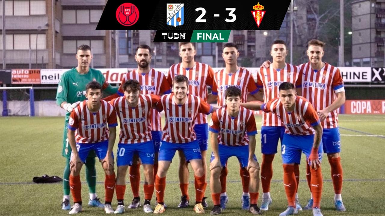 Jordan Carrillo, titular en victoria del Sporting de Gijón en la Copa del Rey